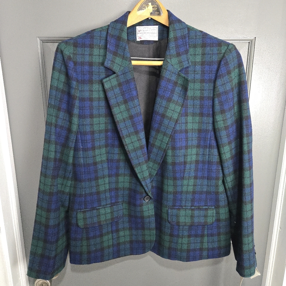 Vintage Pendelton Wool Tartan Plaid Jacket